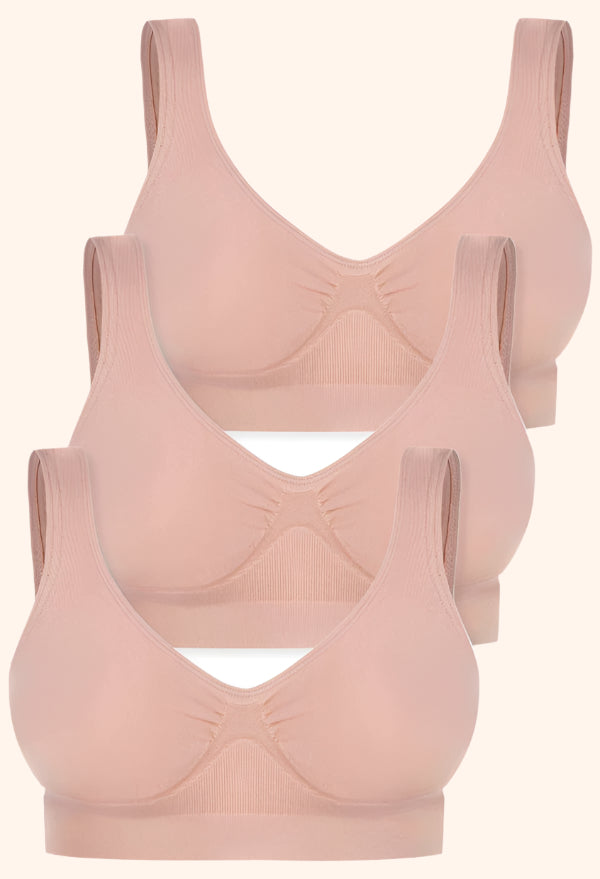 Boobreeze™ Bamboo Sleep Bra – Ultra-Light, Seamless & Pure Soft Comfort