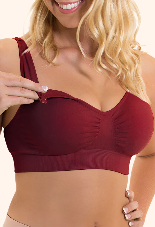 Bamboo Nursing Bra – Wireless, Clip-Down, and Ultra-Soft for Sensitive Skin