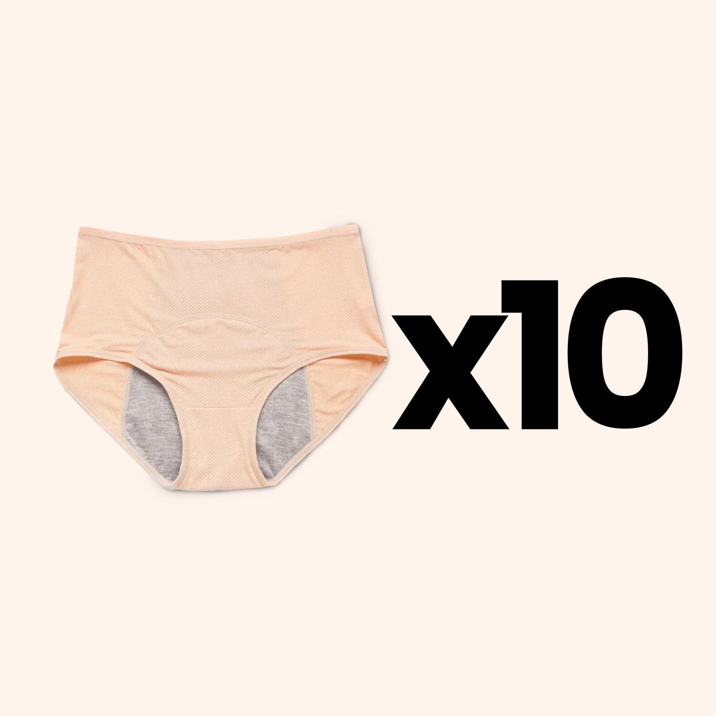 Leak-Proof Bamboo Underwear – Soft & Invisible (Beige)