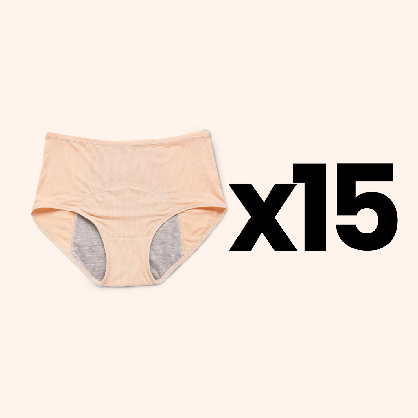 Leak-Proof Bamboo Underwear – Soft & Invisible (Beige)