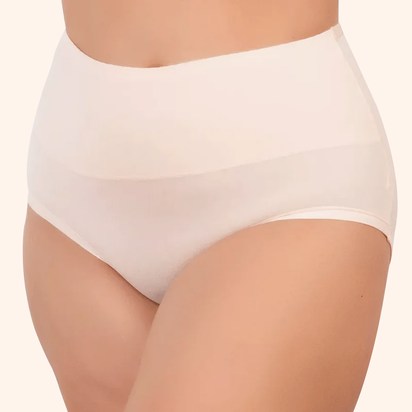 Boobreeze High-Waisted Bamboo Brief – Full Coverage, Ultimate Comfort & Natural Freshness