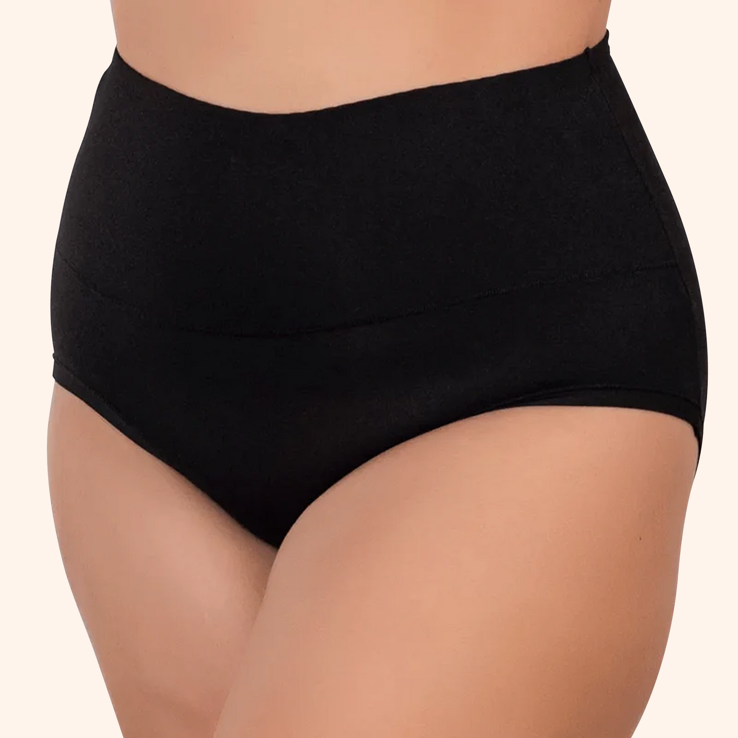 Boobreeze High-Waisted Bamboo Brief – Full Coverage, Ultimate Comfort & Natural Freshness