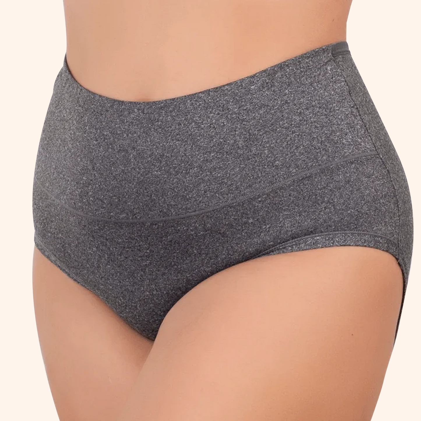 Boobreeze High-Waisted Bamboo Brief – Full Coverage, Ultimate Comfort & Natural Freshness