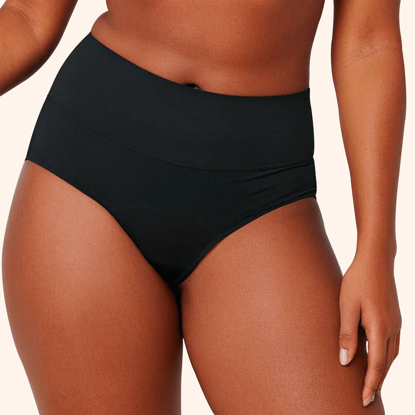 Boobreeze High-Waisted Bamboo Brief – Full Coverage, Ultimate Comfort & Natural Freshness
