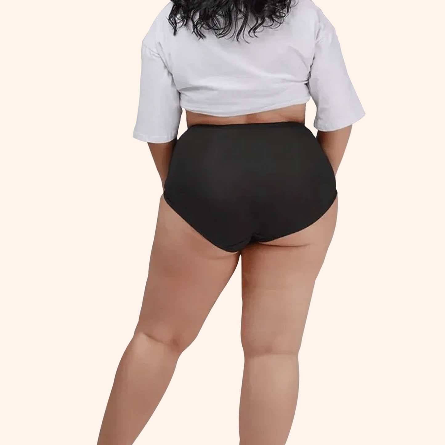 Boobreeze High-Waisted Bamboo Brief – Full Coverage, Ultimate Comfort & Natural Freshness