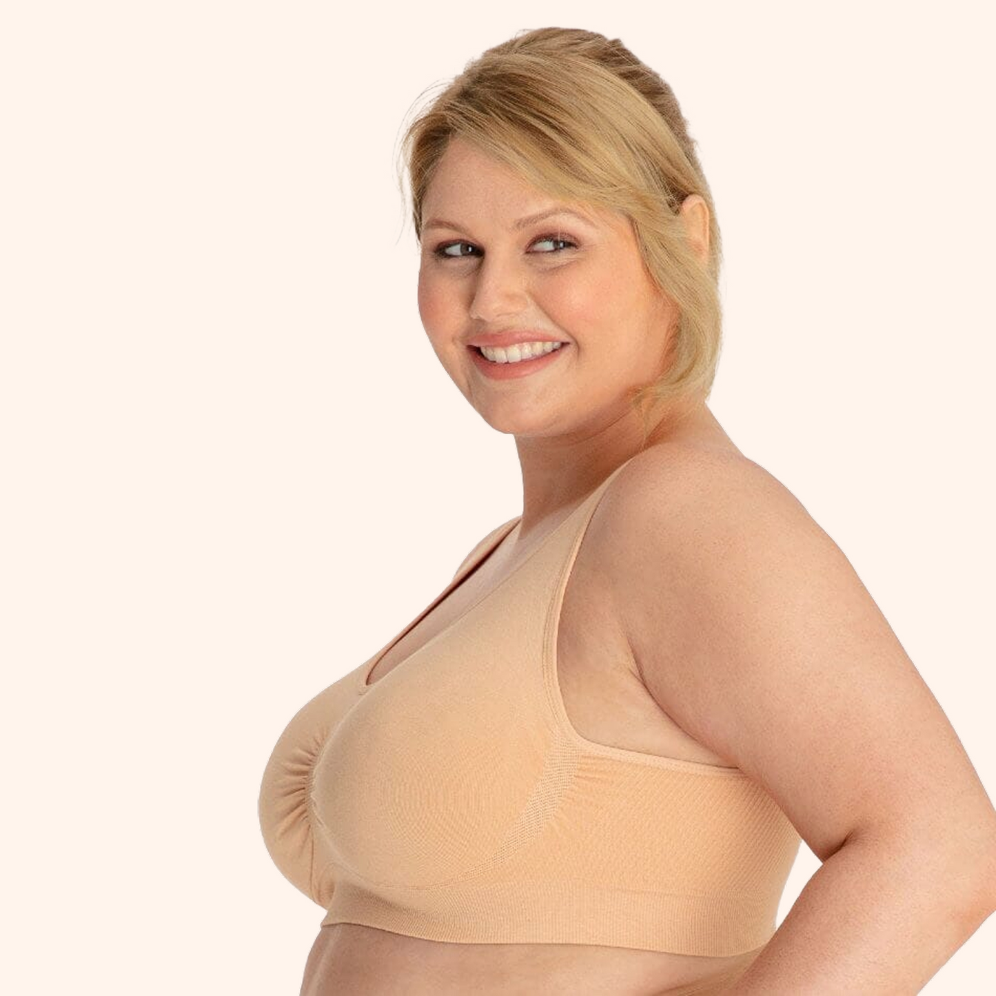 Boobreeze™ Seamless Bamboo Comfort Bra – Wireless, Shaped & Breathable Design