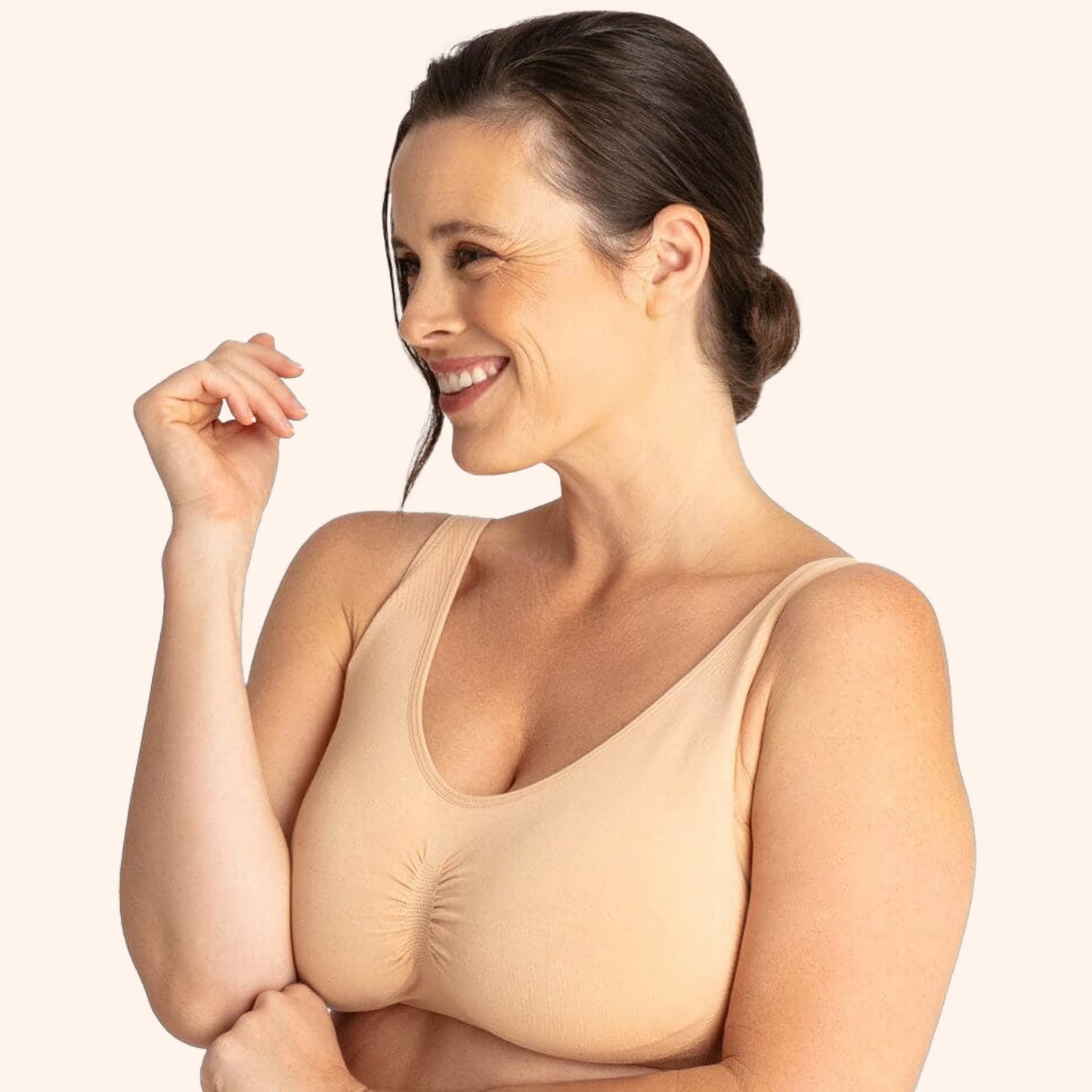 Boobreeze™ Seamless Bamboo Comfort Bra – Wireless, Shaped & Breathable Design