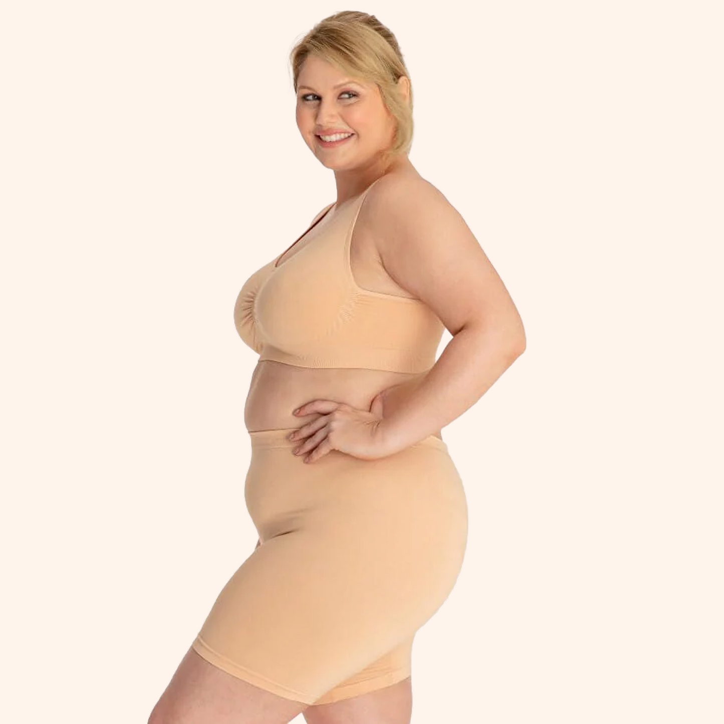 Boobreeze™ Seamless Bamboo Comfort Bra – Wireless, Shaped & Breathable Design