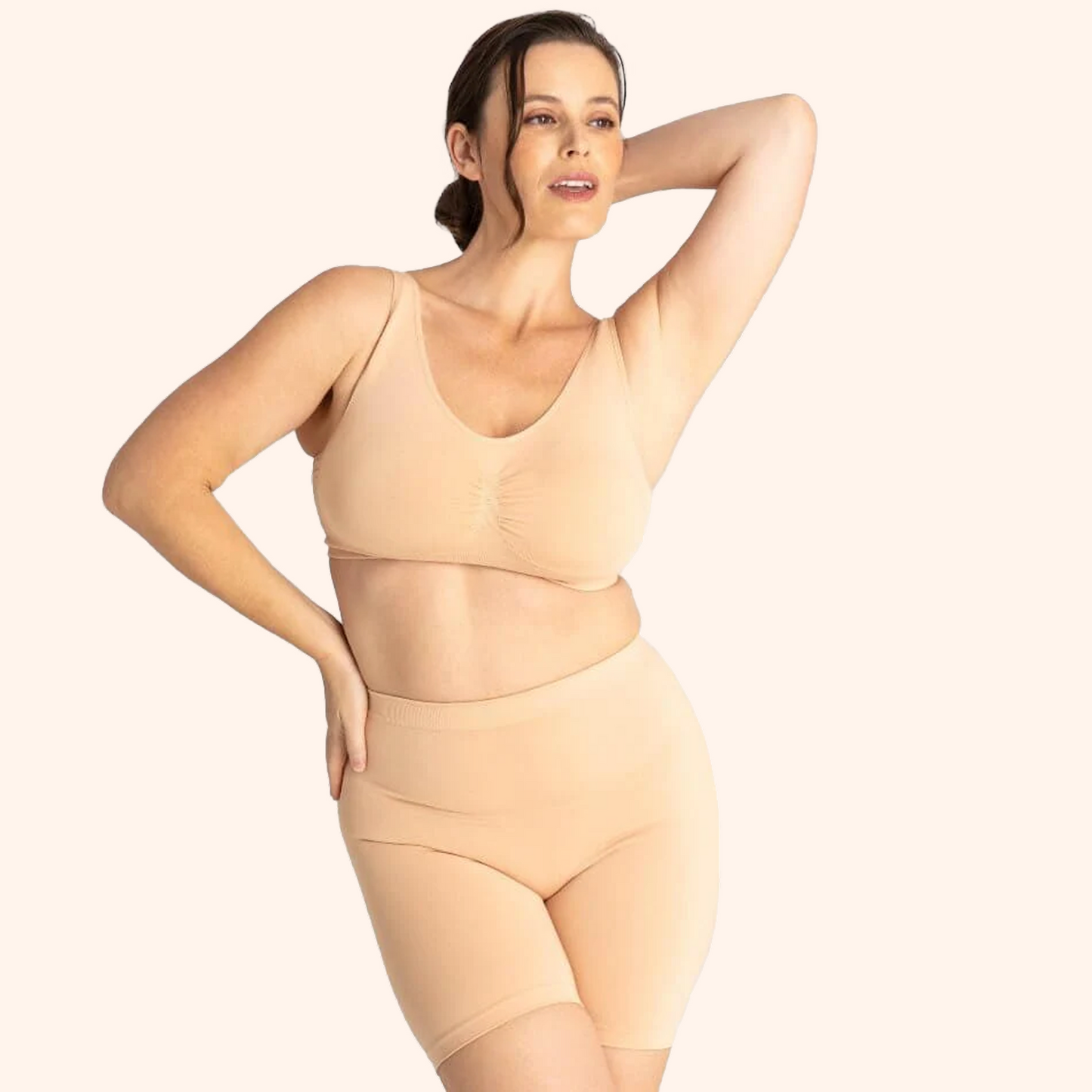 Boobreeze™ Seamless Bamboo Comfort Bra – Wireless, Shaped & Breathable Design
