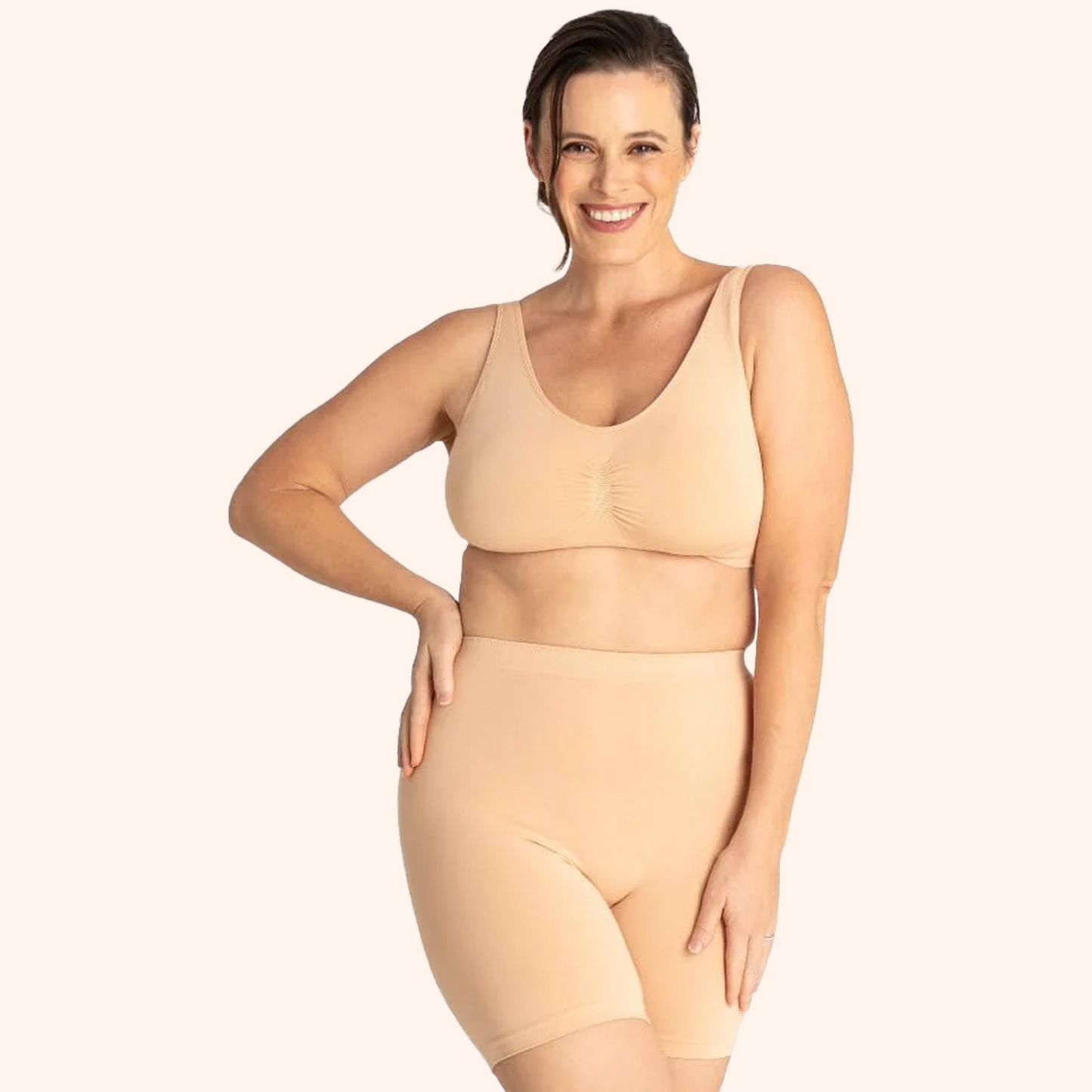 Boobreeze™ Seamless Bamboo Comfort Bra – Wireless, Shaped & Breathable Design