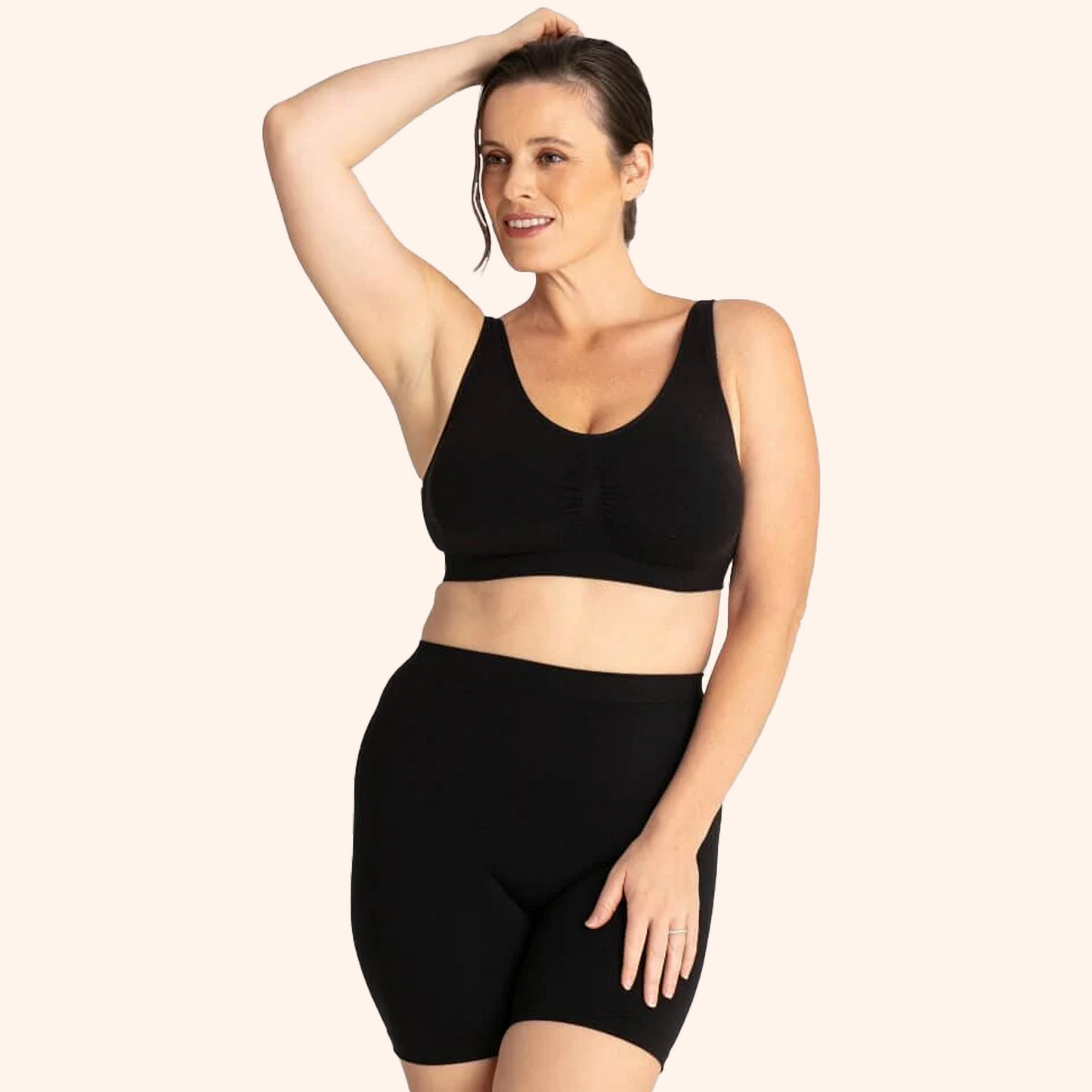 Boobreeze™ Seamless Bamboo Comfort Bra – Wireless, Shaped & Breathable Design