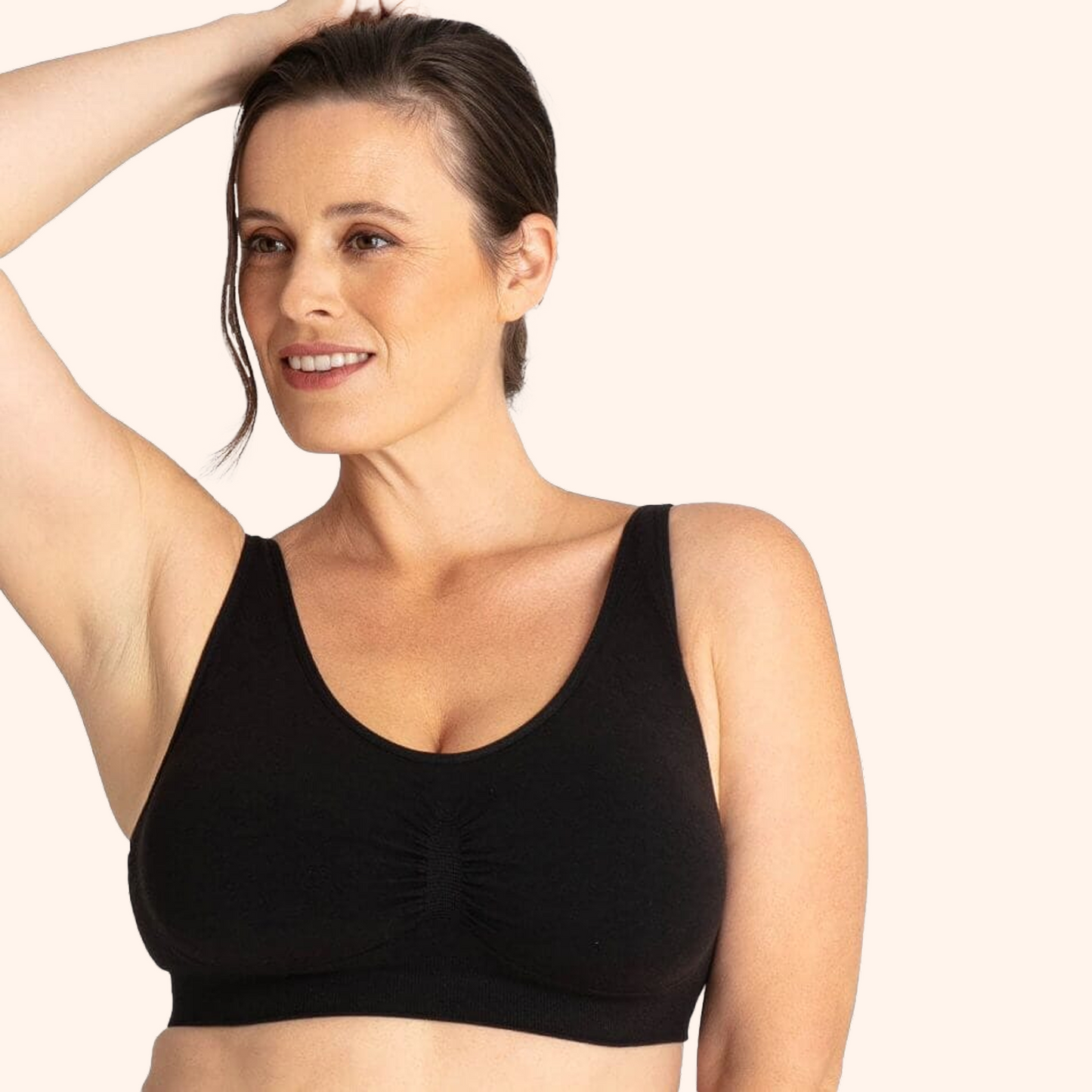 Boobreeze™ Seamless Bamboo Comfort Bra – Wireless, Shaped & Breathable Design