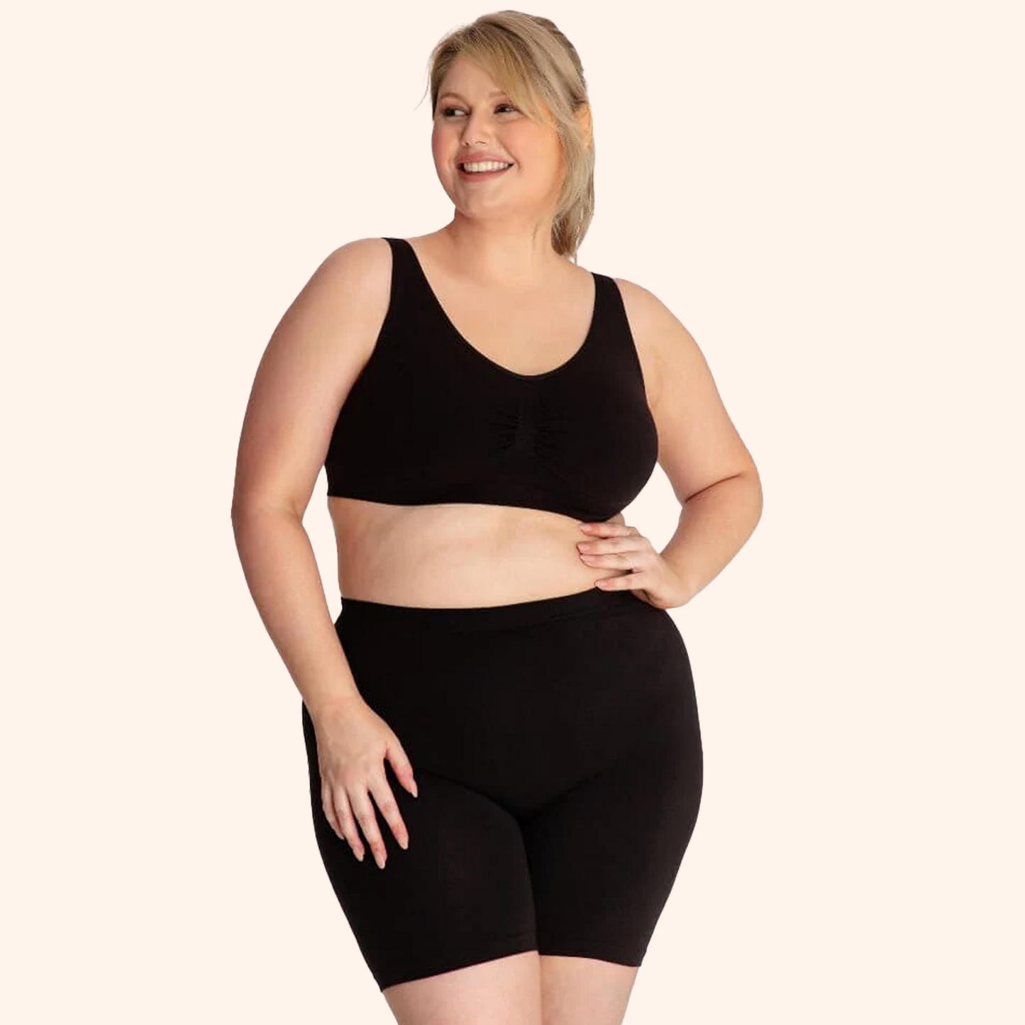 Boobreeze™ Seamless Bamboo Comfort Bra – Wireless, Shaped & Breathable Design