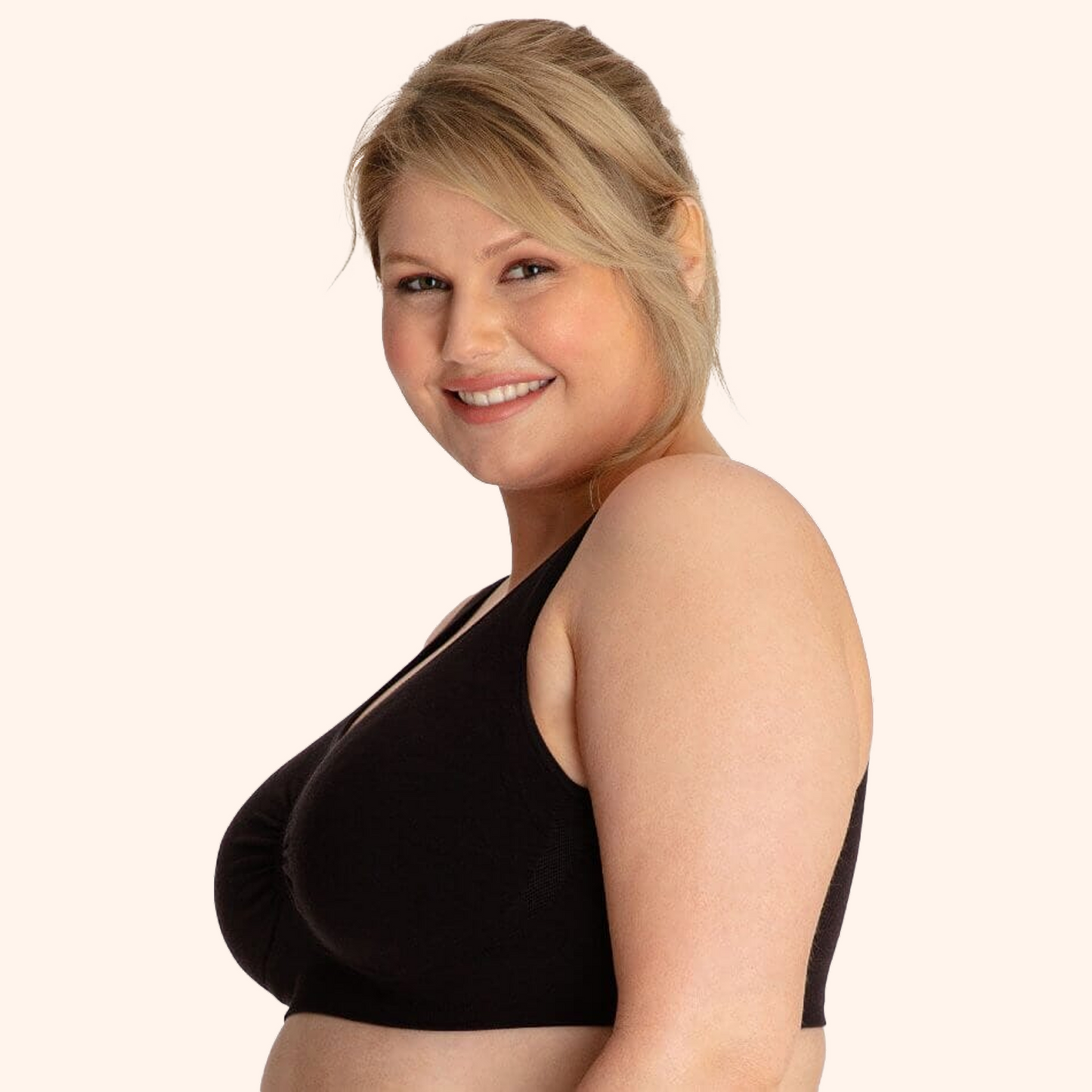 Boobreeze™ Seamless Bamboo Comfort Bra – Wireless, Shaped & Breathable Design