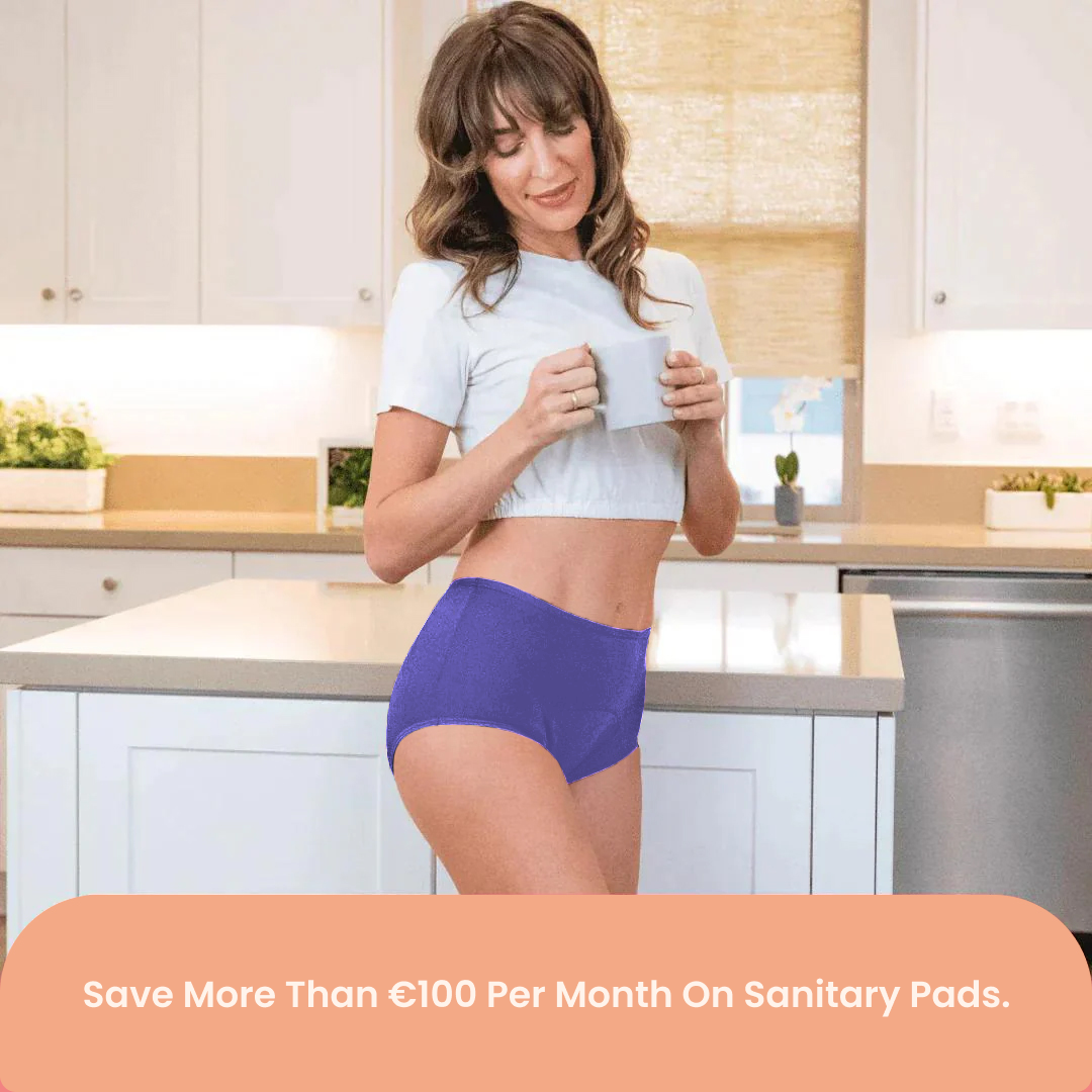 Absorbent Menstrual Underwear for Confidence and Comfort (Blue)
