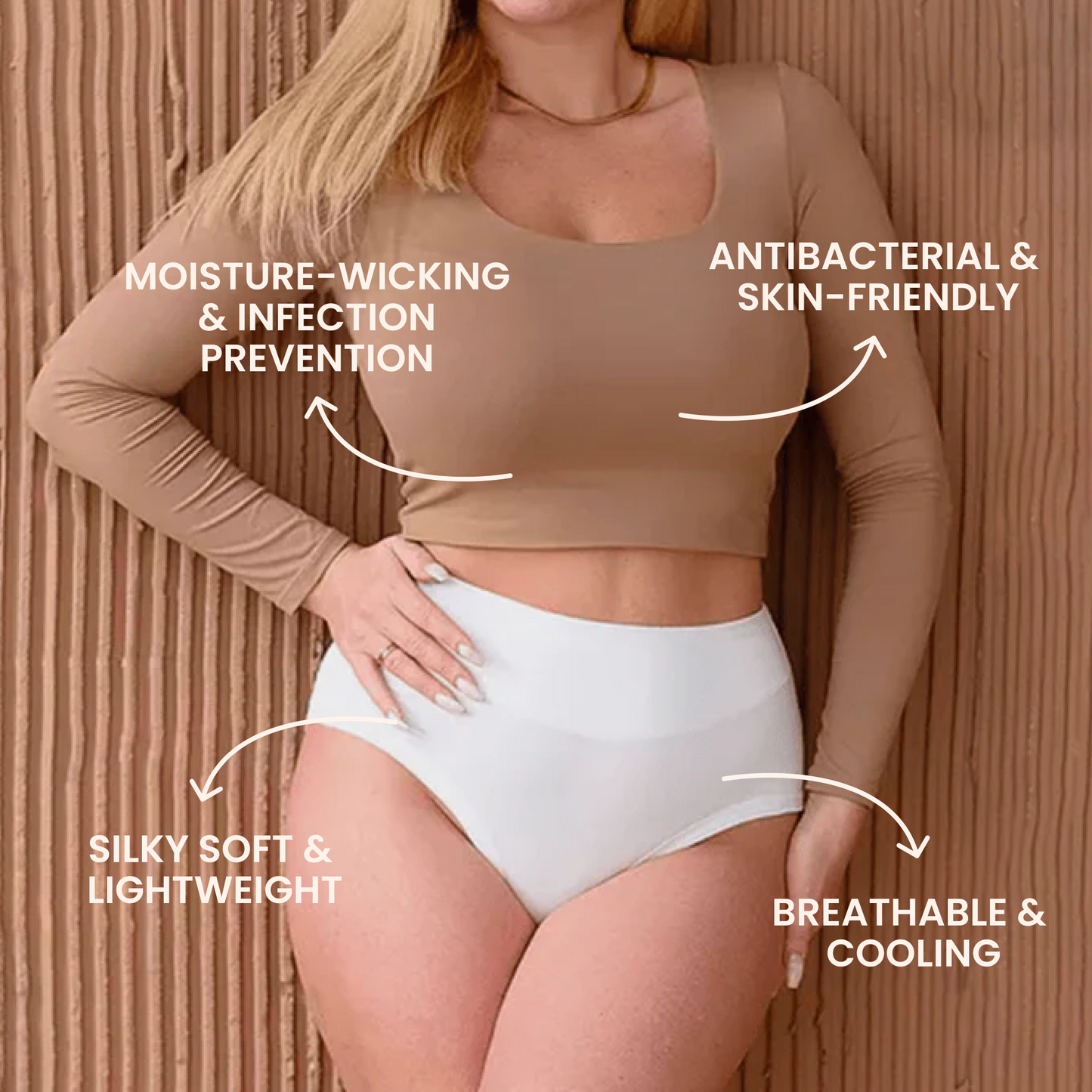 Boobreeze High-Waisted Bamboo Brief – Full Coverage, Ultimate Comfort & Natural Freshness