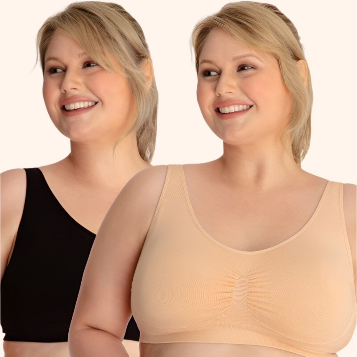 Boobreeze™ Seamless Bamboo Comfort Bra – Wireless, Shaped & Breathable Design