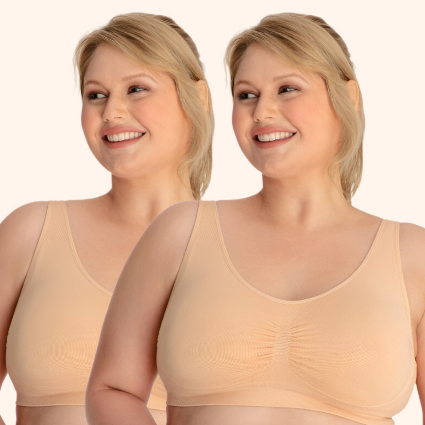 Boobreeze™ Seamless Bamboo Comfort Bra – Wireless, Shaped & Breathable Design