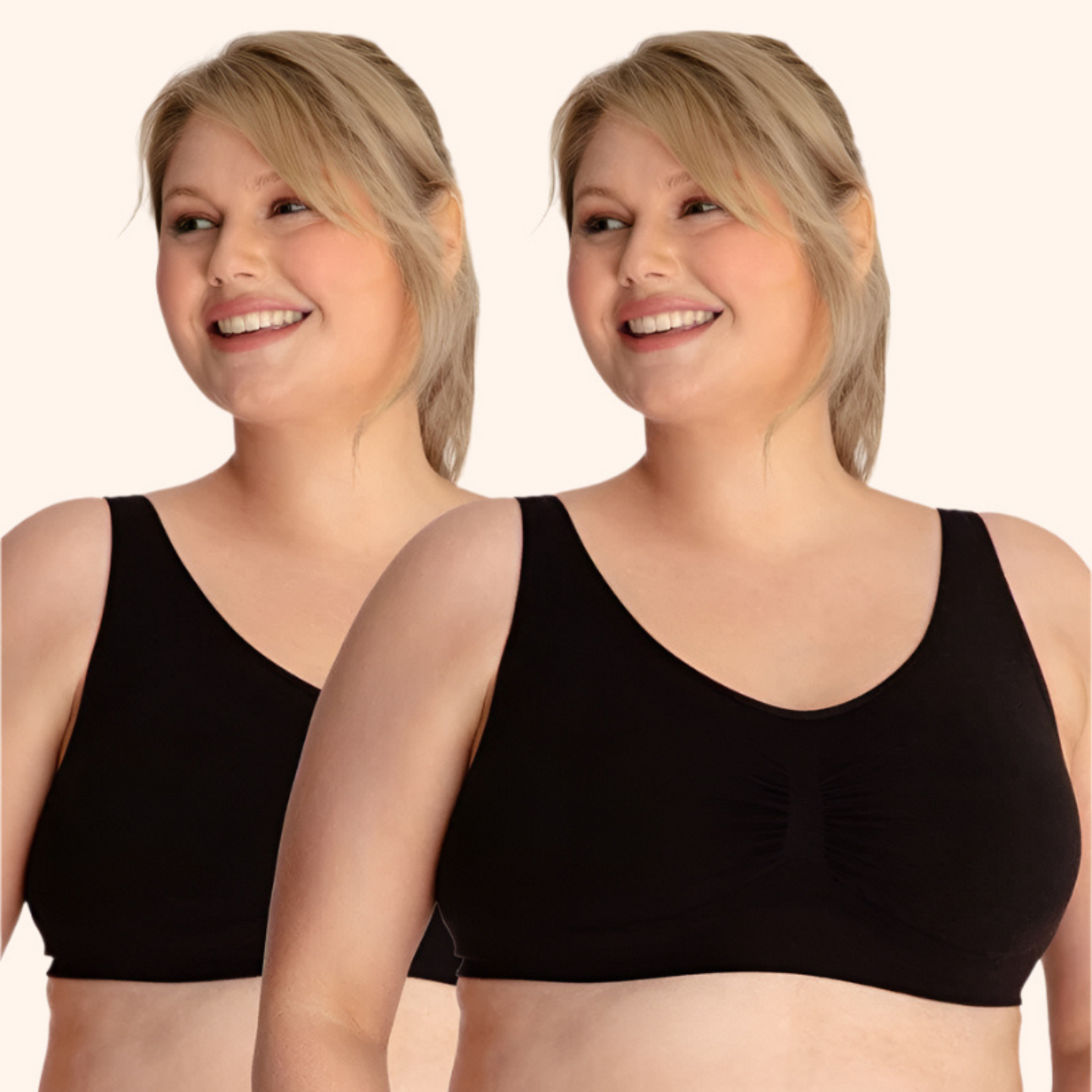 Boobreeze™ Seamless Bamboo Comfort Bra – Wireless, Shaped & Breathable Design