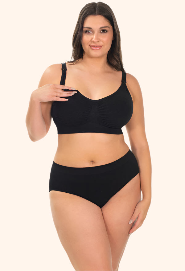 Bamboo Nursing Bra – Wireless, Clip-Down, and Ultra-Soft for Sensitive Skin