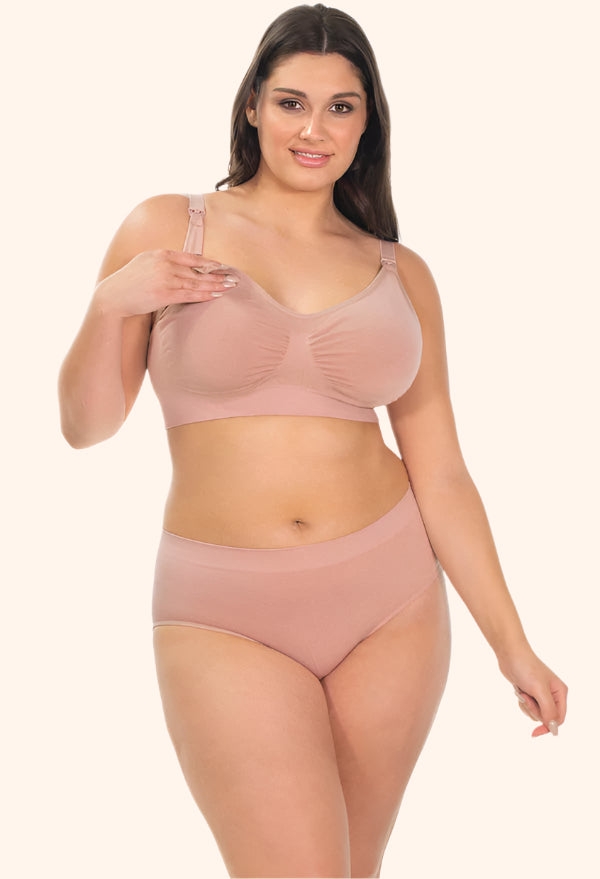 Bamboo Nursing Bra – Wireless, Clip-Down, and Ultra-Soft for Sensitive Skin