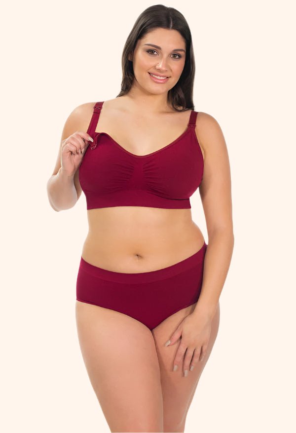 Bamboo Nursing Bra – Wireless, Clip-Down, and Ultra-Soft for Sensitive Skin