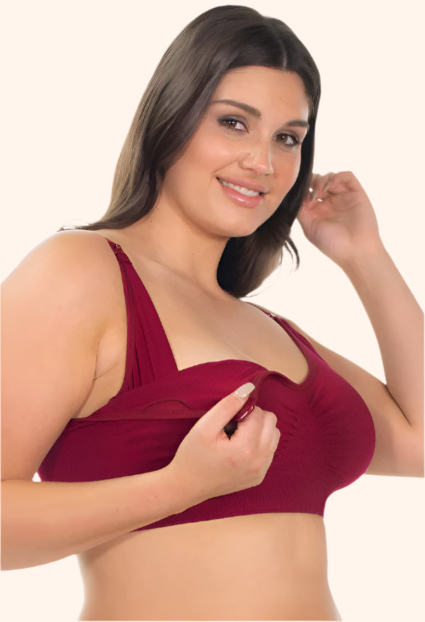 Bamboo Nursing Bra – Wireless, Clip-Down, and Ultra-Soft for Sensitive Skin