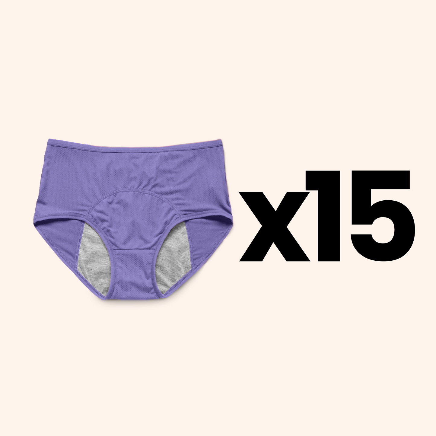 Absorbent Menstrual Underwear for Confidence and Comfort (Blue)
