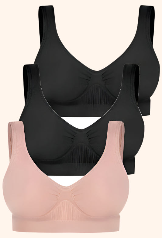 Boobreeze™ Bamboo Sleep Bra – Ultra-Light, Seamless & Pure Soft Comfort