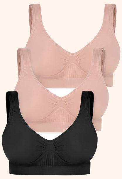 Boobreeze™ Bamboo Sleep Bra – Ultra-Light, Seamless & Pure Soft Comfort