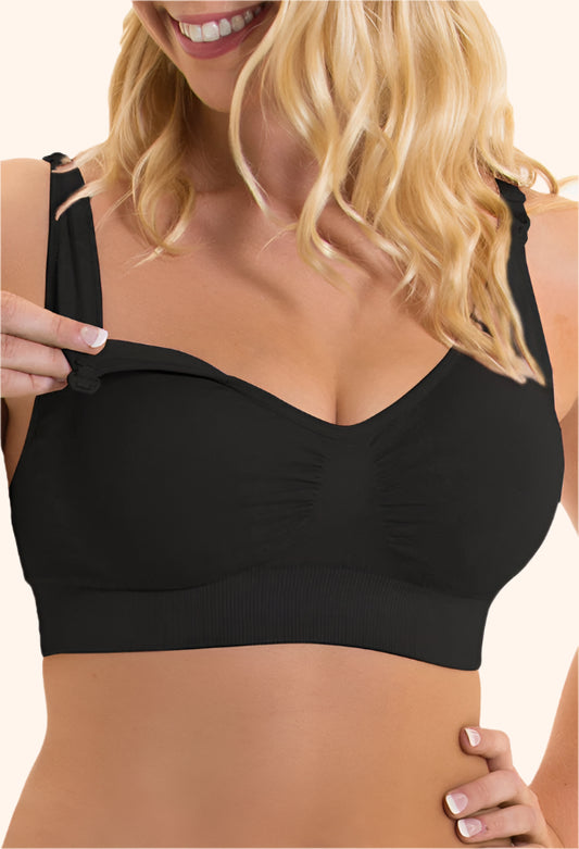 Bamboo Nursing Bra – Wireless, Clip-Down, and Ultra-Soft for Sensitive Skin