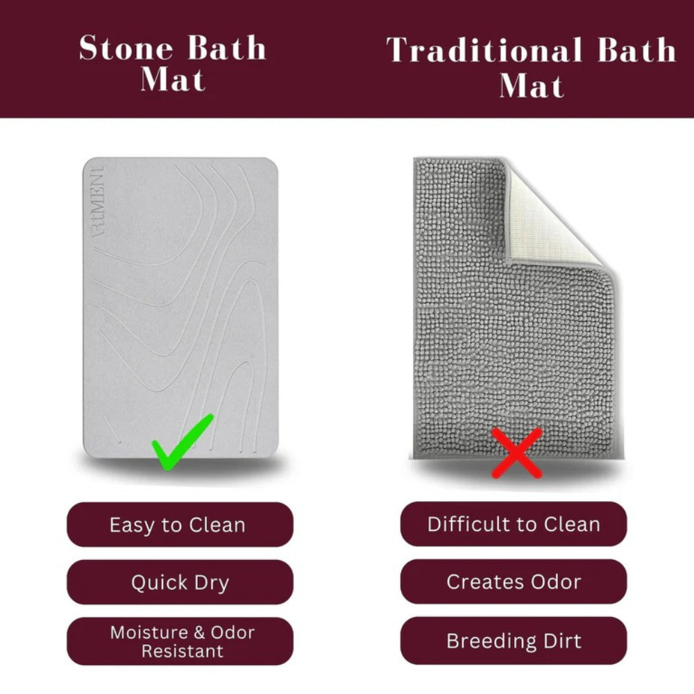 Boobreeze™ Stone Bath Mat