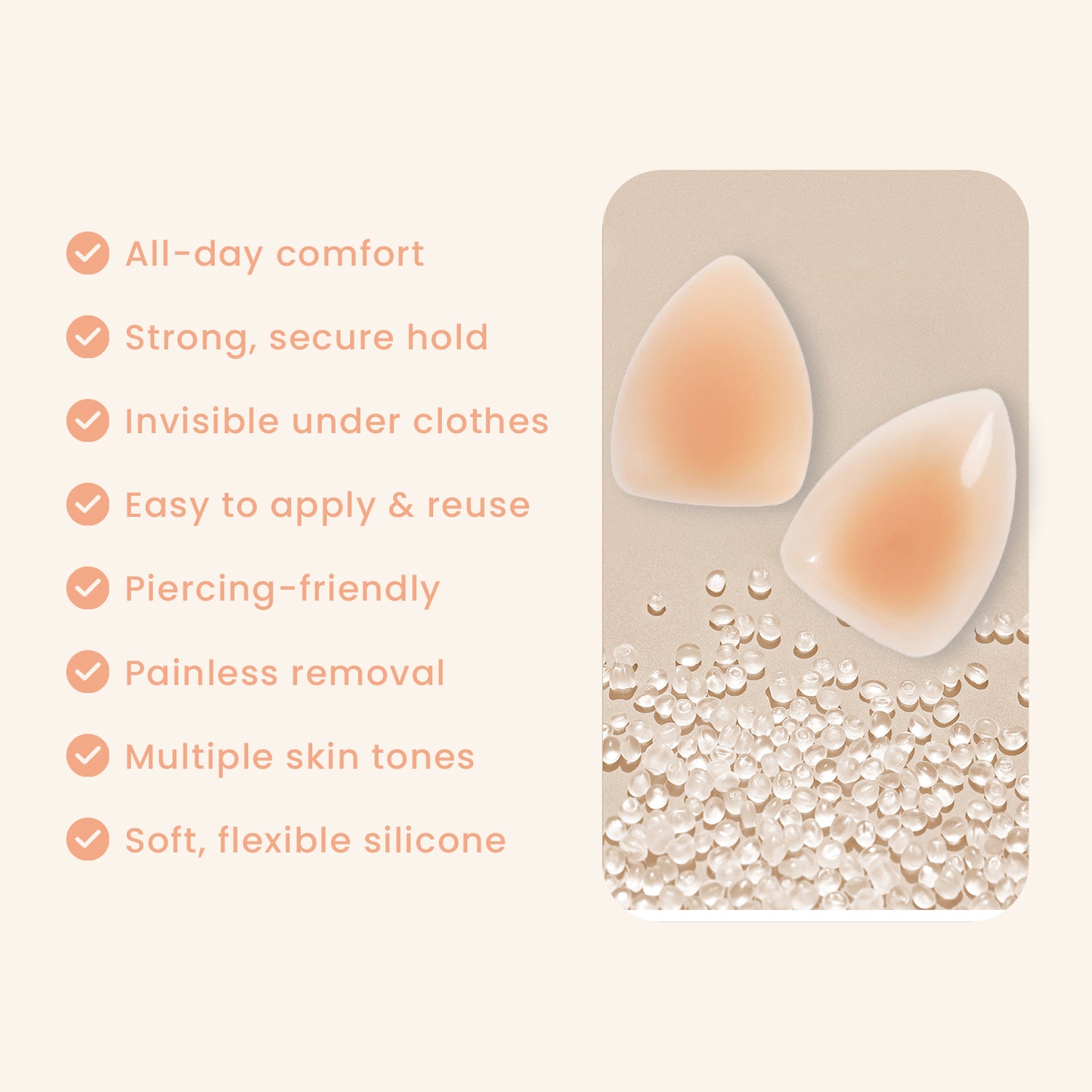 Boobreeze™ Teardrop & Triangle Nipple Covers