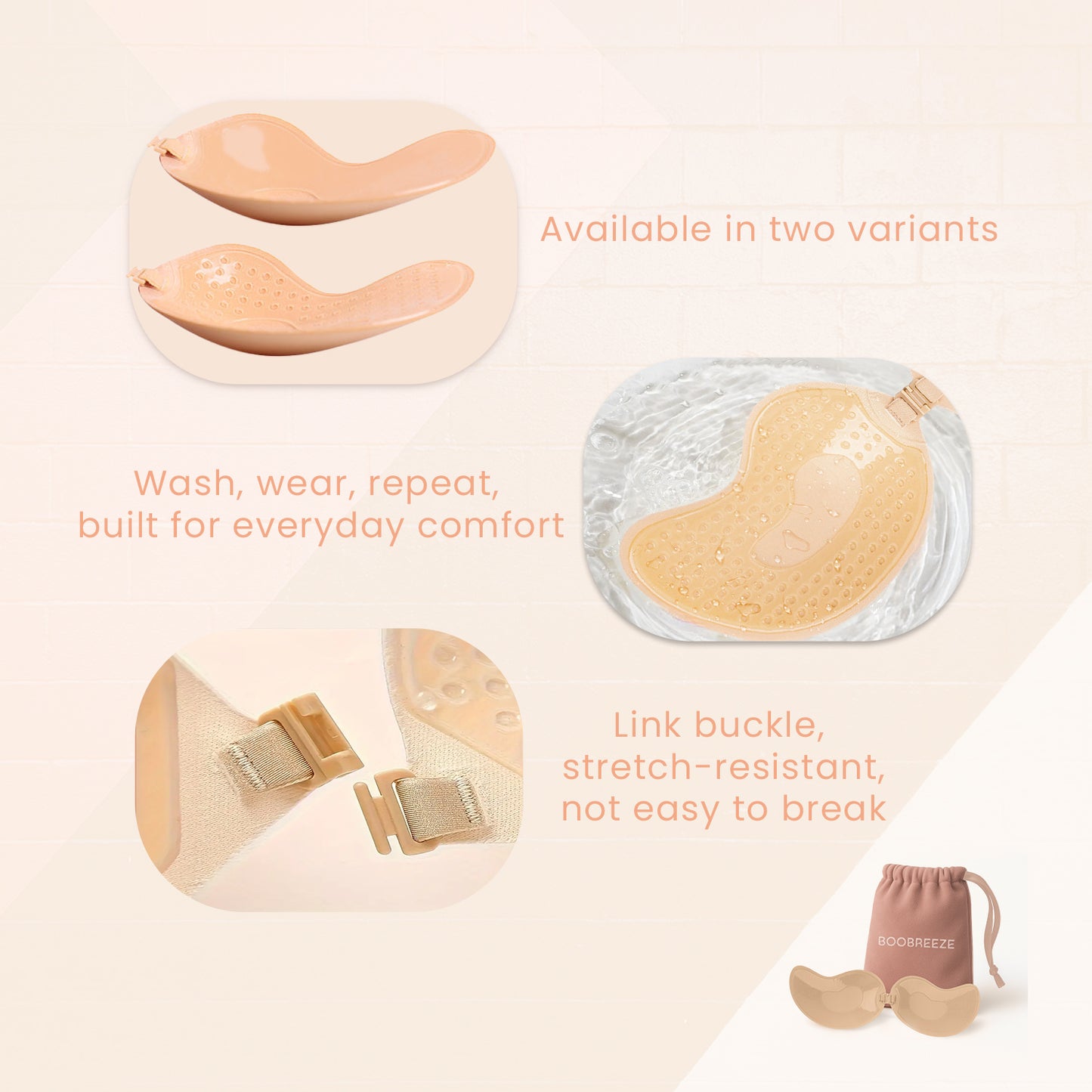 Boobreeze™ Strapless Invisible Lift Cleavage Bra