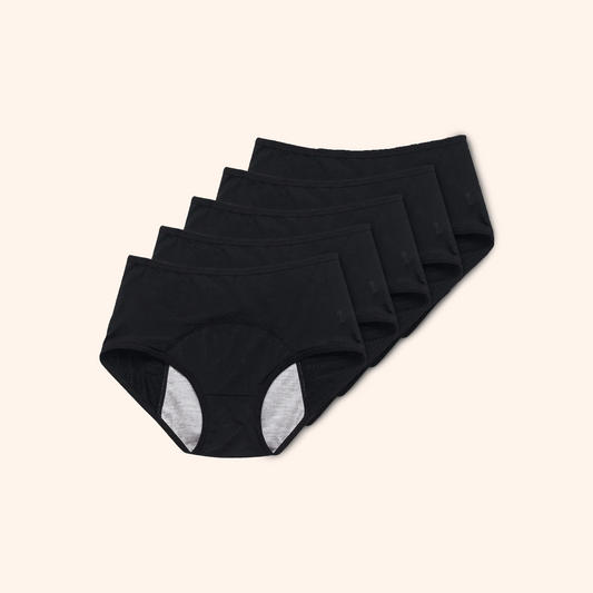 Leak-Proof Bamboo Underwear – Soft & Invisible (Black)