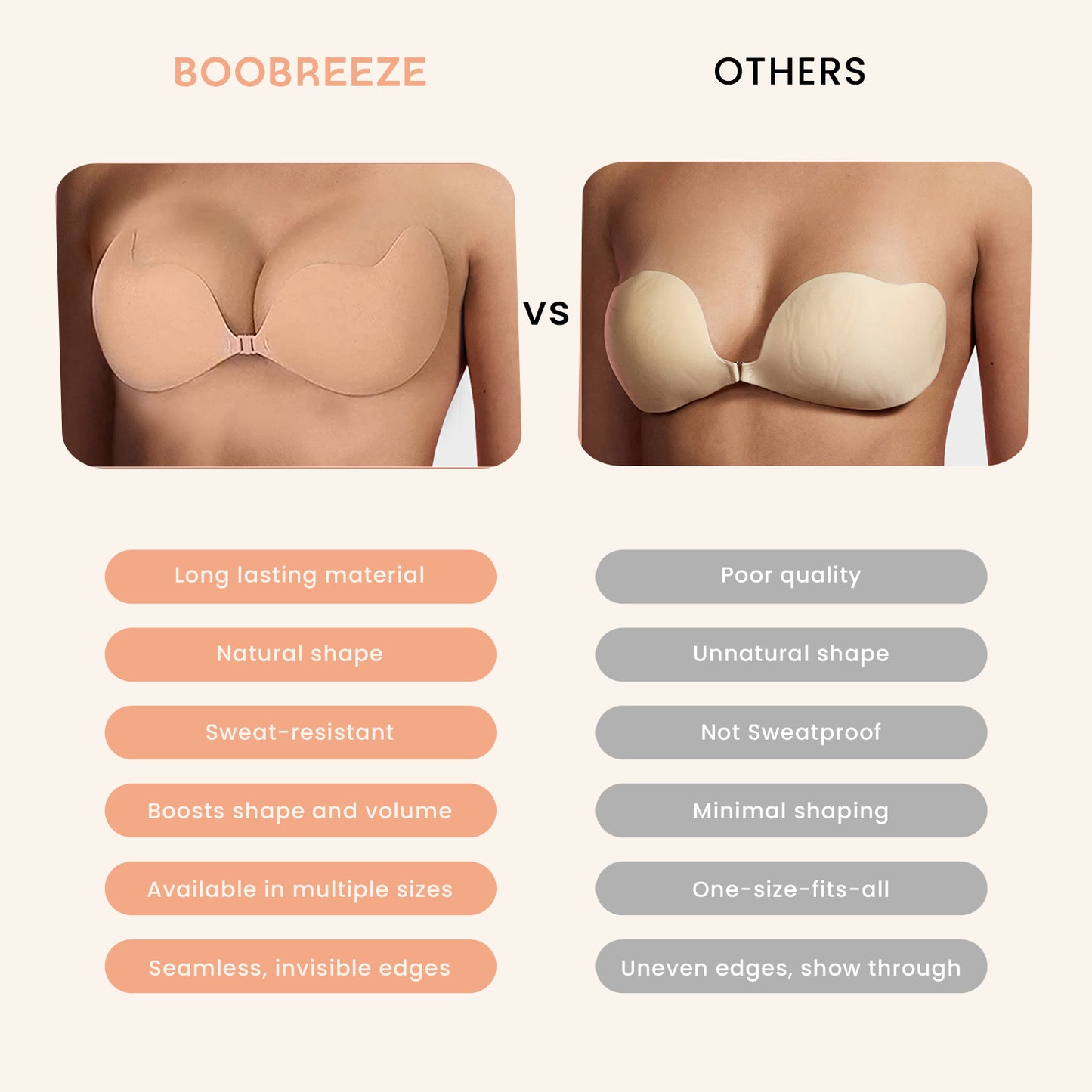 Boobreeze™ Strapless Invisible Lift Cleavage Bra