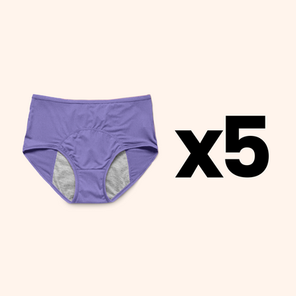Absorbent Menstrual Underwear for Confidence and Comfort (Blue)
